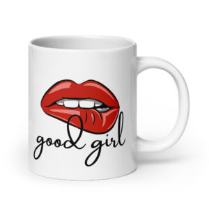 White glossy mug - Good Girls Read Spicy Books